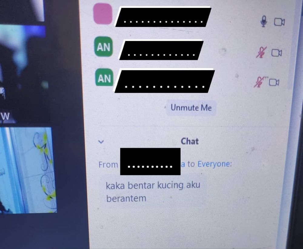 Chat lucu di Zoom Meeting Berbagai sumber Chat lucu di Zoom Meeting Berbagai sumber