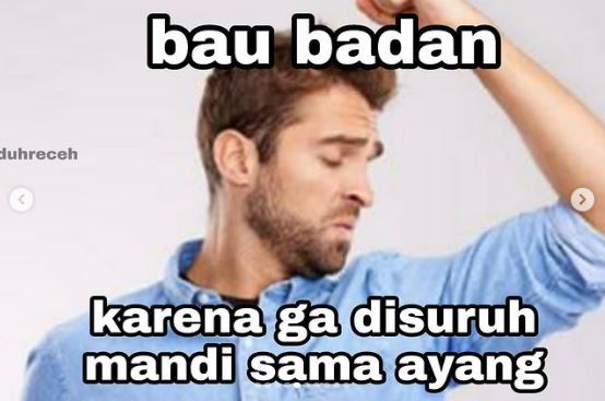 meme lucu karena ayang ada-ada aja © berbagai sumber