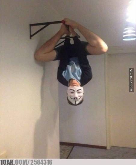  Potret konyol orang pakai topeng anonymous Berbagai sumber