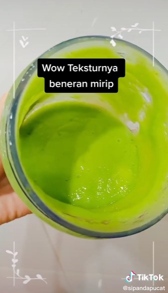 Cuma pakai sayuran dan tape, ini cara bikin minuman mirip jus alpukat