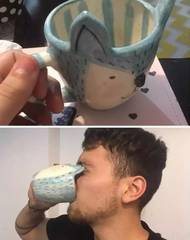 Cangkir desain nyeleneh Berbagai sumber