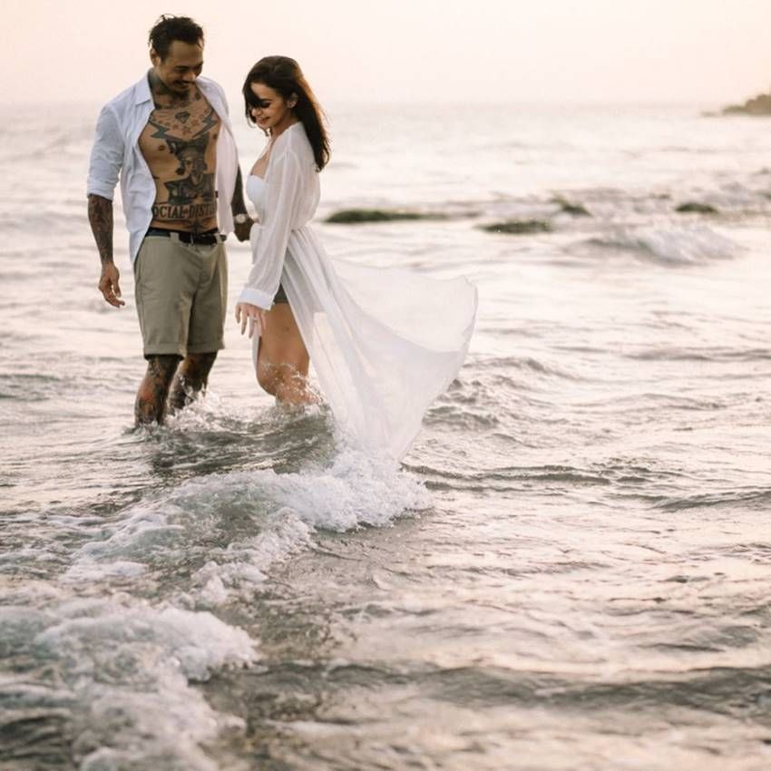 Potret prewedding vokalis band © berbagai sumber