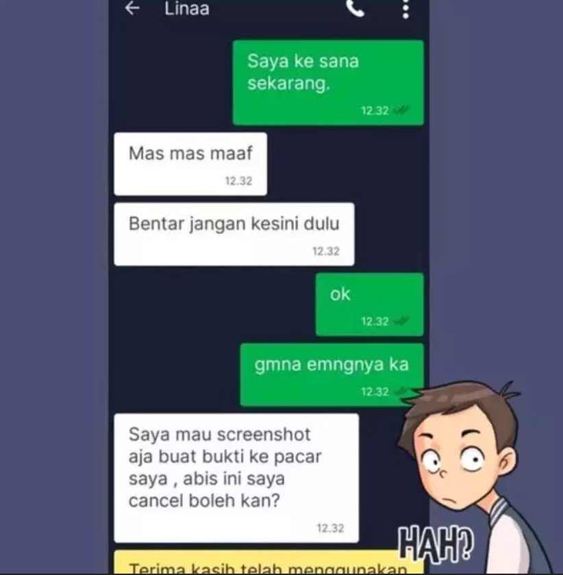 11 Chat lucu customer ojek online minta dijemput Berbagai sumber