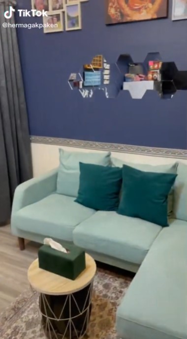 Rumah kontrakan 3 petak usai dimakeover © TikTok