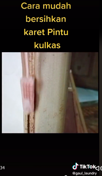 Cara hilangkan noda membandel di karet pintu kulkas, pakai satu bahan