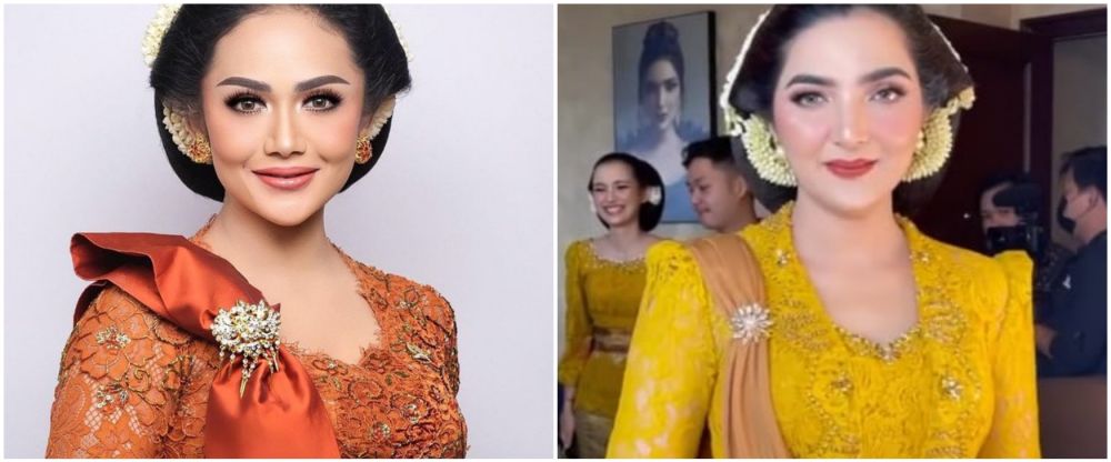 Krisdayanti dan Ashanty di tedak siten © berbagai sumber