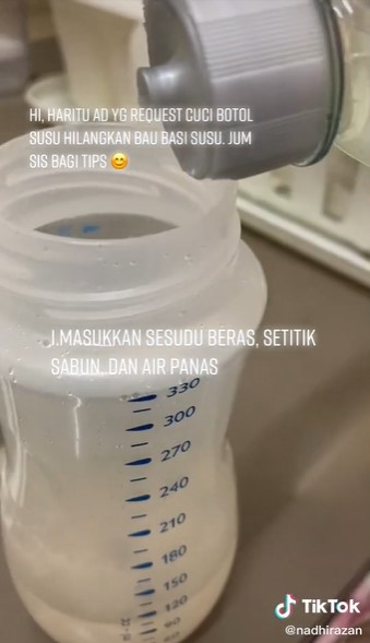 Trik jitu menghilangkan bau di botol susu bayi, pakai satu bahan