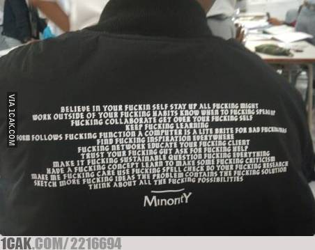 Potret kocak tulisan nyeleneh belakang jaket Berbagai sumber Potret kocak tulisan nyeleneh belakang jaket Berbagai sumber