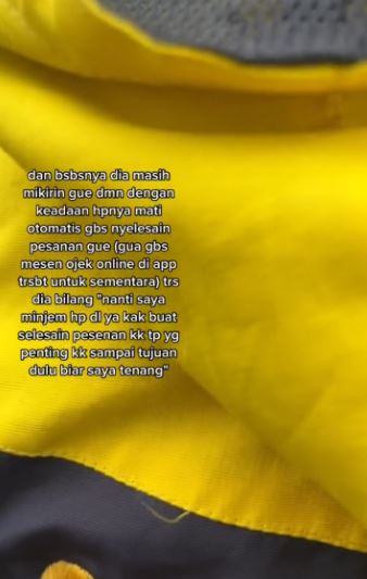 Kisah haru HP driver ojek online terlindas mobil TikTok.com