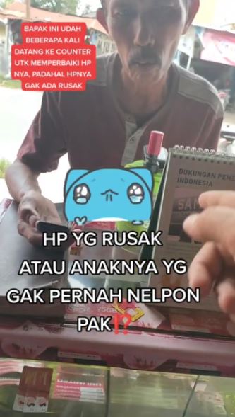 Alasan bapak minta HP diperbaiki meski tak rusak TikTok.com