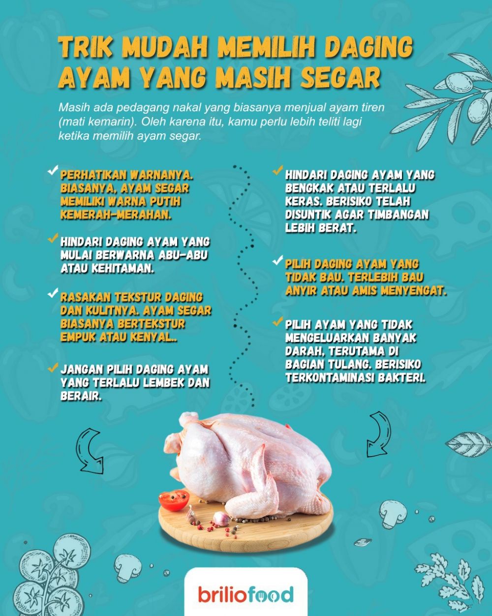 Wajib tahu, begini trik memilih daging ayam yang masih segar