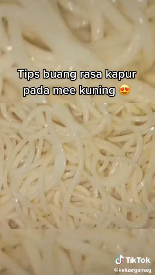 Cara hilangkan rasa kapur pada mi kuning, cukup pakai satu bahan dapur