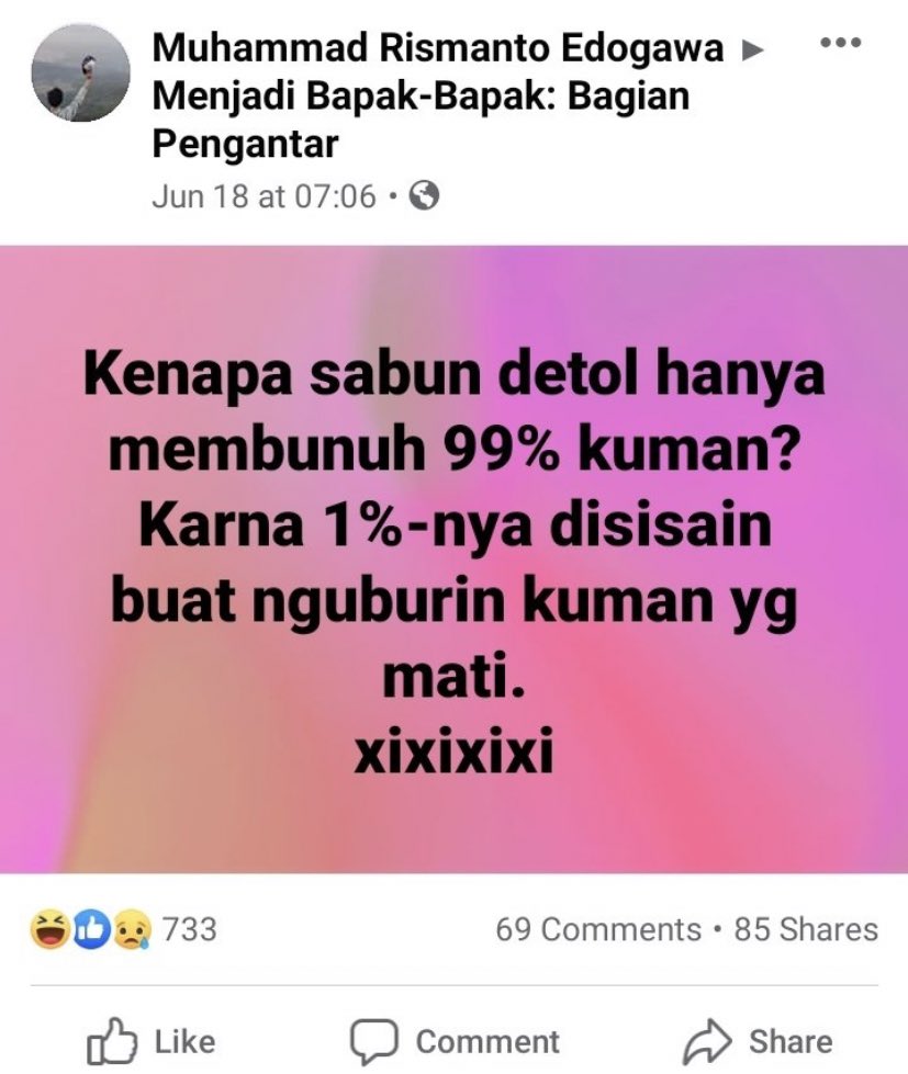 17 Status kocak bapak-bapak di medsos, garing tapi tetep bikin ngakak