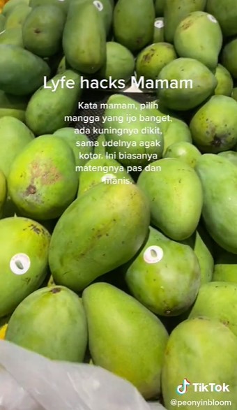 Trik simpel memilih buah mangga yang matangnya pas dan manis