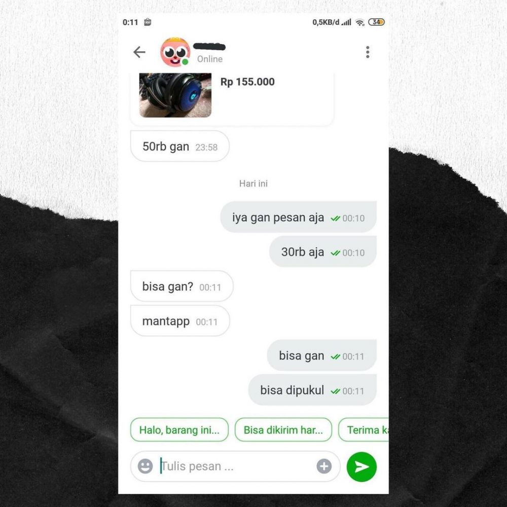 11 Chat lucu penjual online shop habis kesabaran, jawabannya menohok