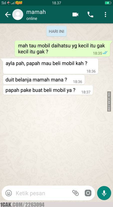 Chat salah paham suami istri © berbagai sumber