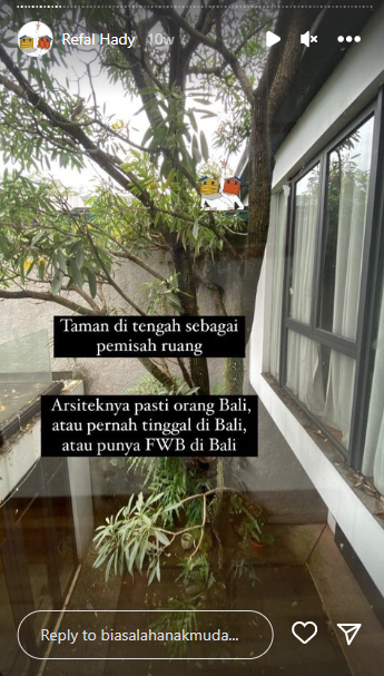 Potret rumah Refal Hady © 2022 Instagram  Potret rumah Refal Hady © 2022 Instagram