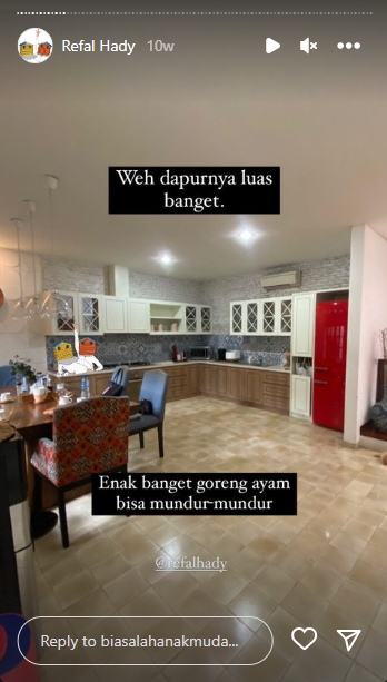 Potret rumah Refal Hady © 2022 Instagram  Potret rumah Refal Hady © 2022 Instagram