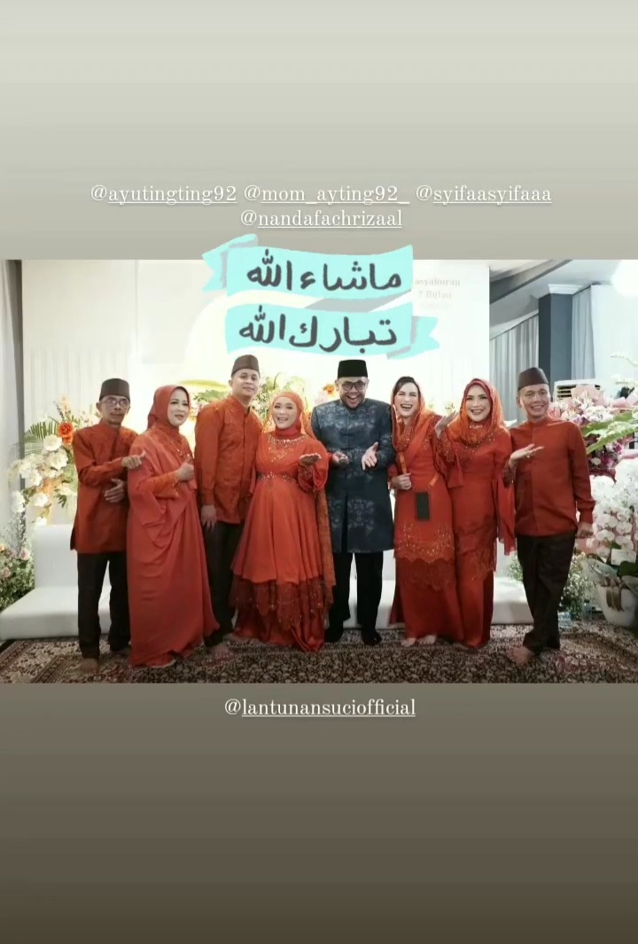 potret tujuh bulanan adik Ayu Ting Ting © berbagai sumber