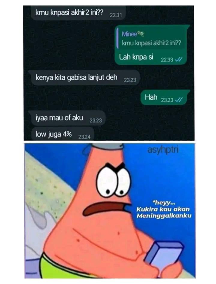 Chat WhatsApp bikin panik © berbagai sumber