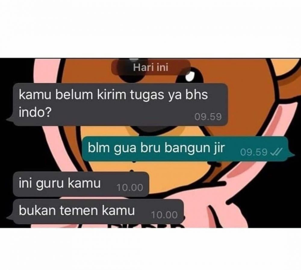 Chat WhatsApp bikin panik © berbagai sumber