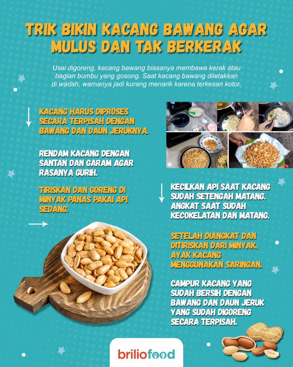 Trik bikin kacang bawang agar hasilnya mulus dan bebas kerak