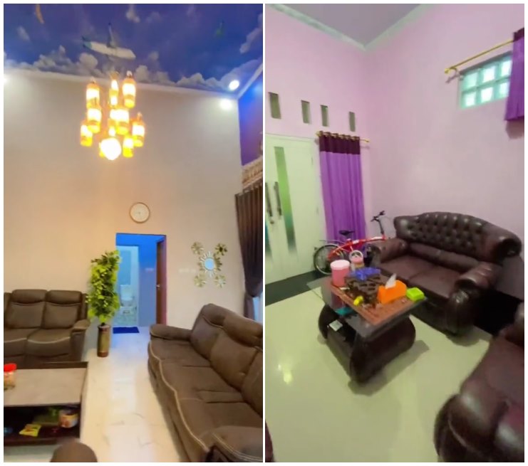 rumah mewah dekat kuburan © TikTok