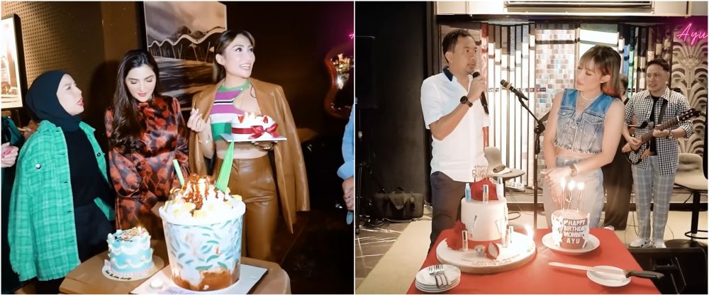 10 Potret kue ultah Ayu Dewi dan Regi Datau, ada yang bentuk masjid