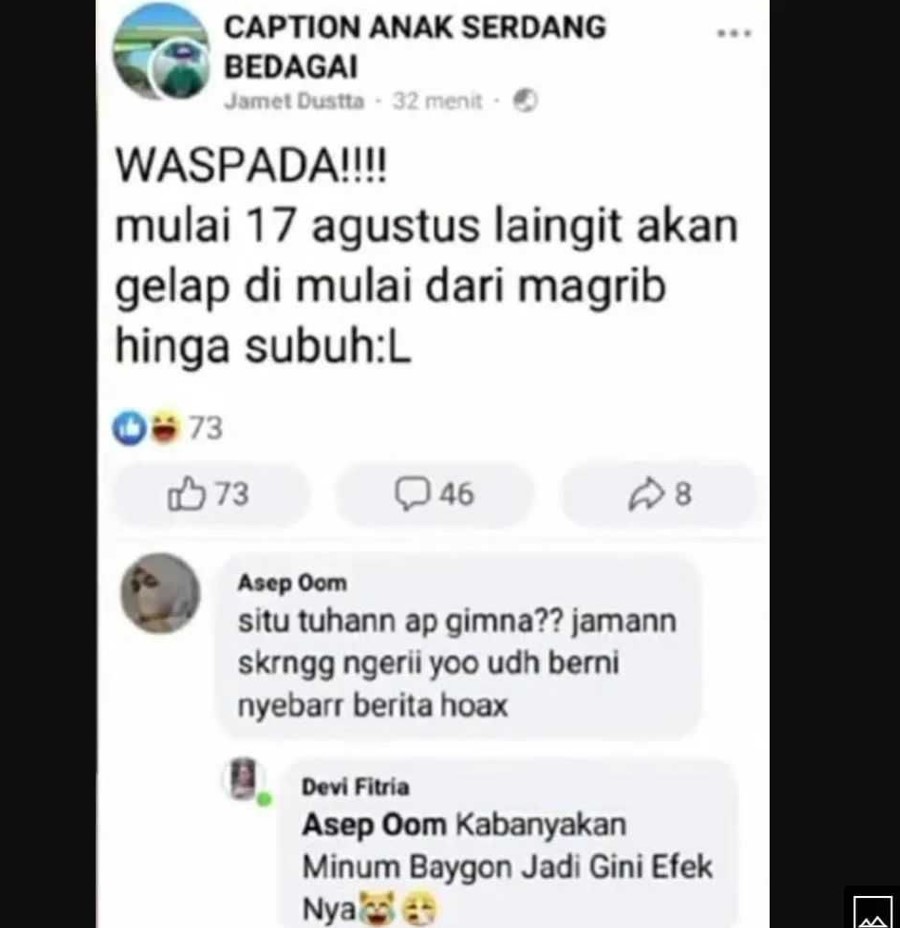 Pengumuman lucu tapi nggak penting Berbagai sumber