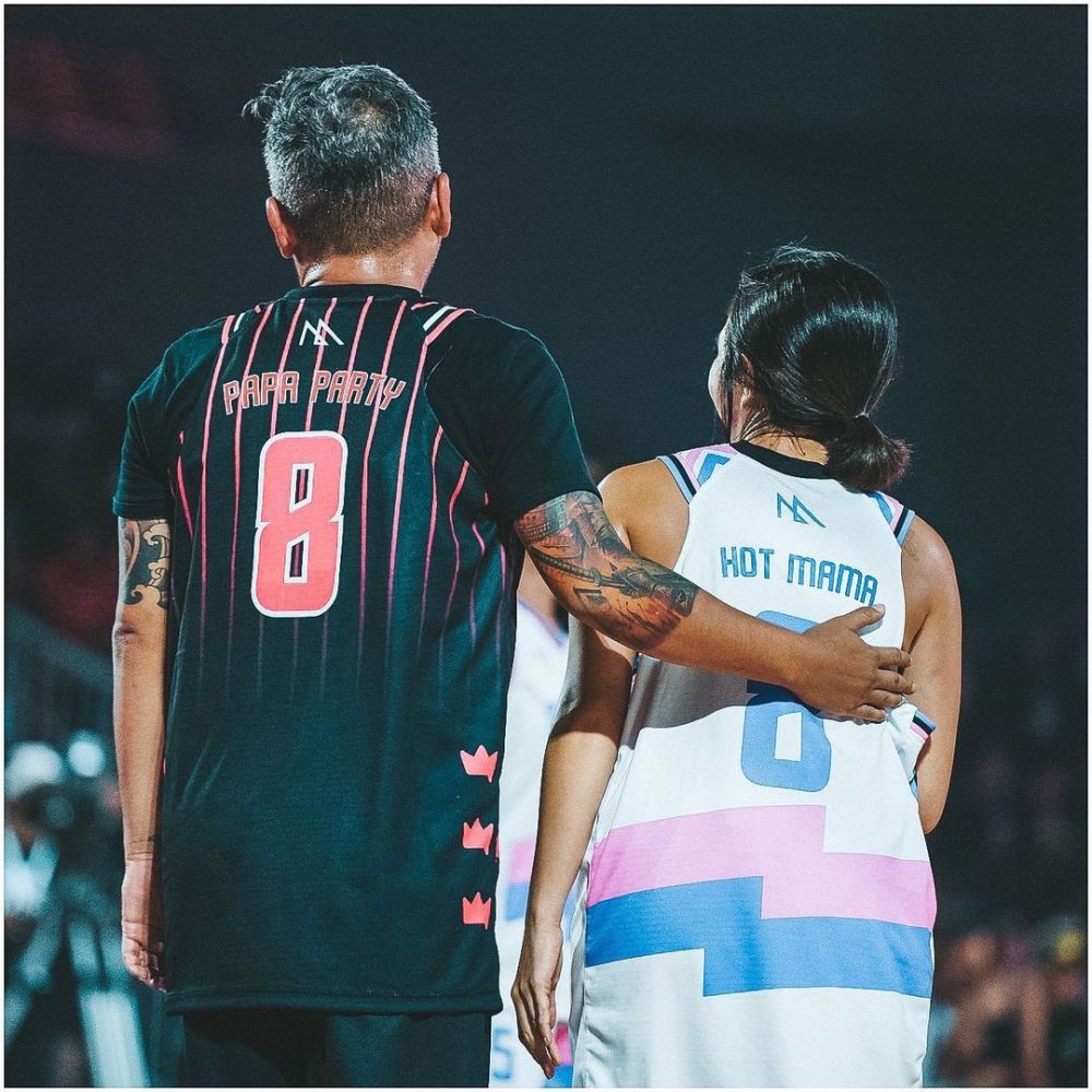 momen Gading dan Gisel tanding basket © berbagai sumber