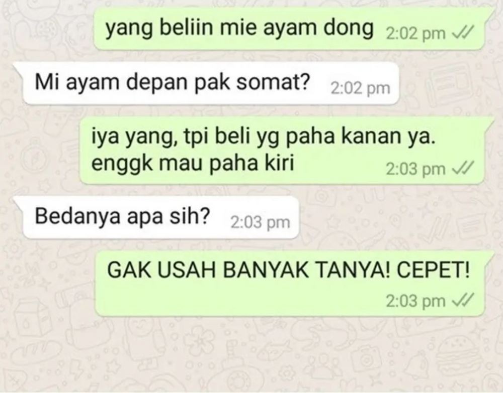 chat lucu ibu hamil ngidam © berbagai sumber