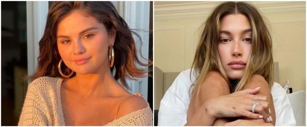 Beda gaya Selena Gomez dan Hailey Baldwin © Instagram Beda gaya Selena Gomez dan Hailey Baldwin © Instagram