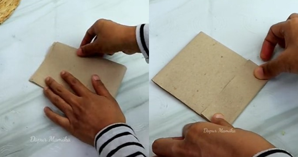 7 Cara melipat kertas minyak untuk bungkus jajan, hasilnya banyak