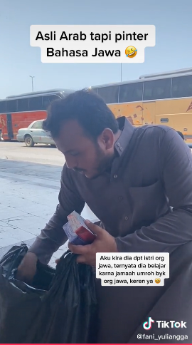 pedagang parfum di Jeddah fasih berbahasa Jawa Tiktok