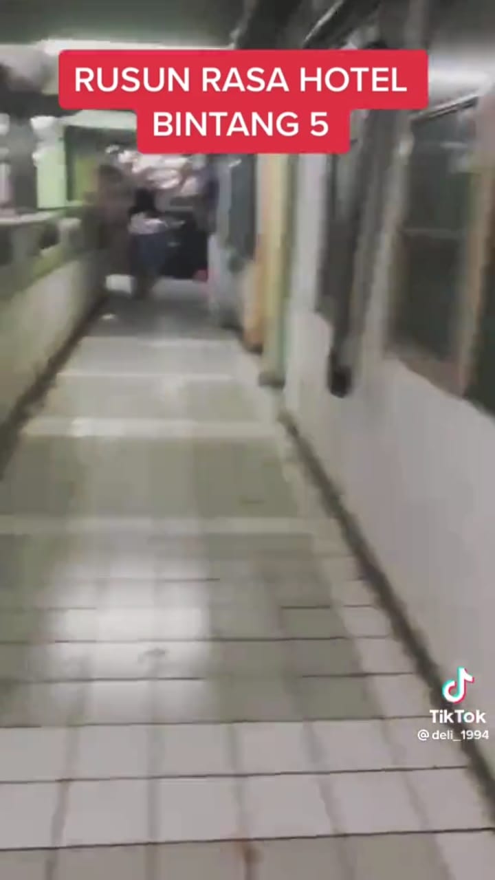 rumah rusun tampak seram bikin melongo © TikTok rumah rusun tampak seram bikin melongo © TikTok