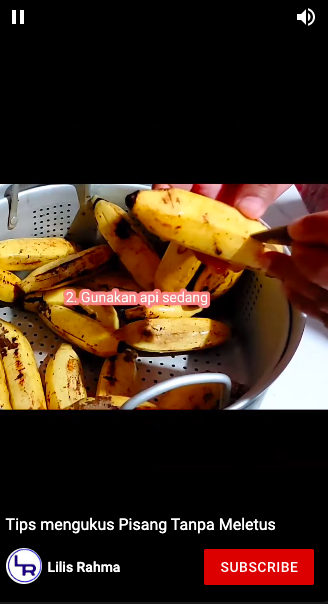 Trik mengukus pisang agar kulitnya nggak terbuka, mudah ditiru