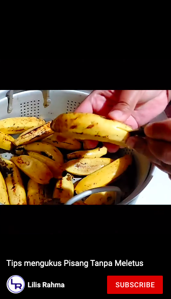 Trik mengukus pisang agar kulitnya nggak terbuka, mudah ditiru