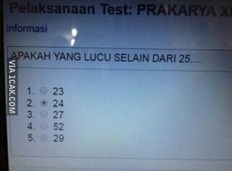 soal ujian nyeleneh abis © berbagai sumber soal ujian nyeleneh abis © berbagai sumber