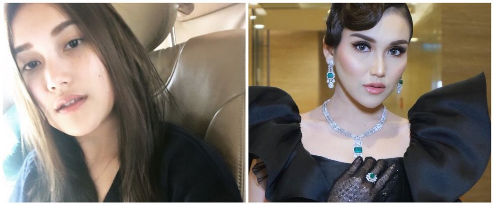 potret Ayu Ting Ting pakai dan tanpa makeup © 2022 Instagram  potret Ayu Ting Ting pakai dan tanpa makeup © 2022 Instagram