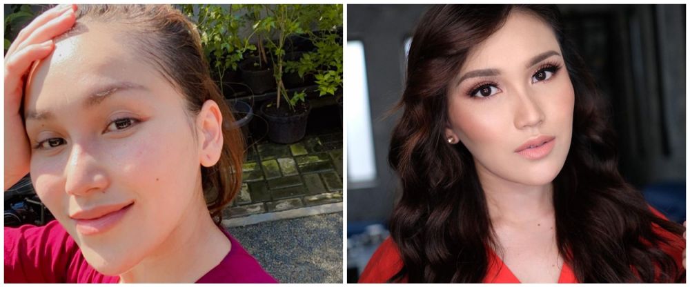 potret Ayu Ting Ting pakai dan tanpa makeup © 2022 Instagram  potret Ayu Ting Ting pakai dan tanpa makeup © 2022 Instagram