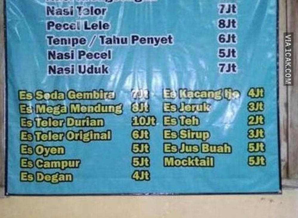 spanduk nasi uduk nyeleneh © berbagai sumber spanduk nasi uduk nyeleneh © berbagai sumber