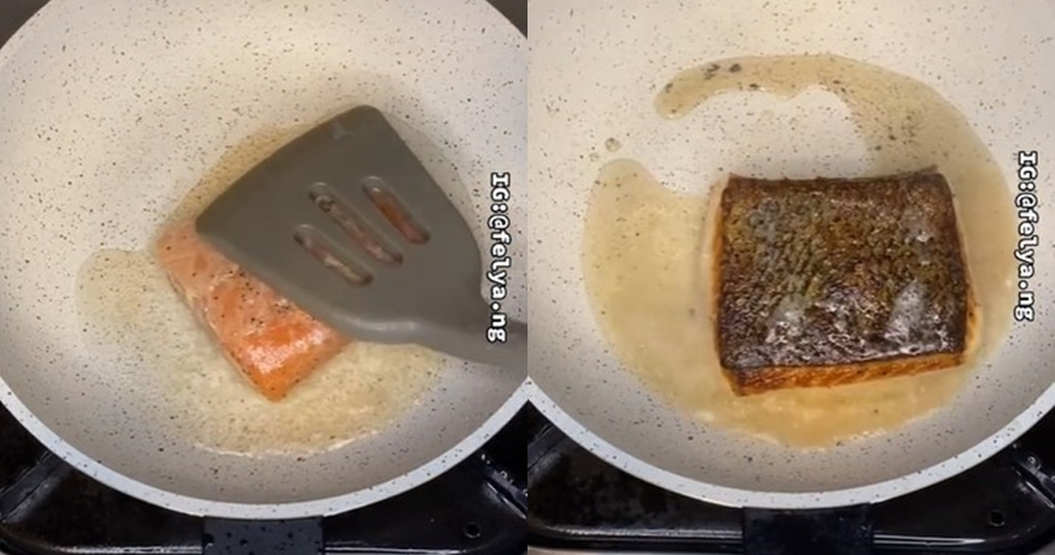Trik masak salmon ala restoran, kulitnya renyah dan daging tetap juicy