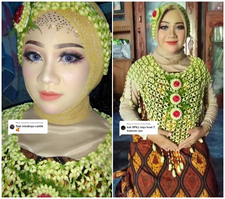 beda makeup resepsi dan 7 bulanan © TikTok beda makeup resepsi dan 7 bulanan © TikTok