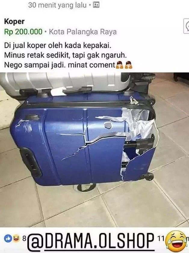 Jualan barang rusak Berbagai sumber