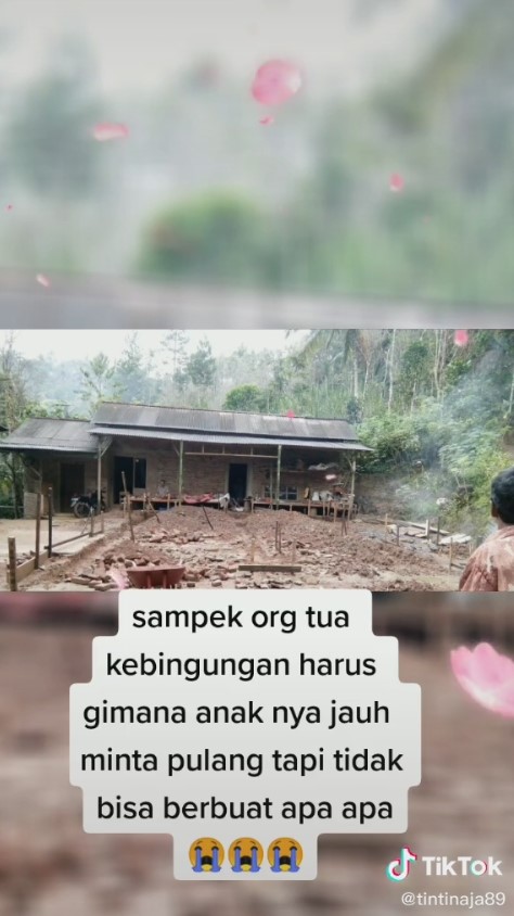 Potret rumah TKW TikTok/@89tintinaja Potret rumah TKW TikTok/@89tintinaja
