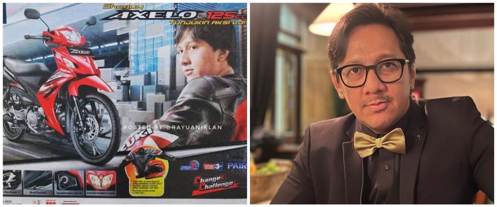 Potret dulu dan kini artis bintang iklan motor jadul © 2022 Instagram 