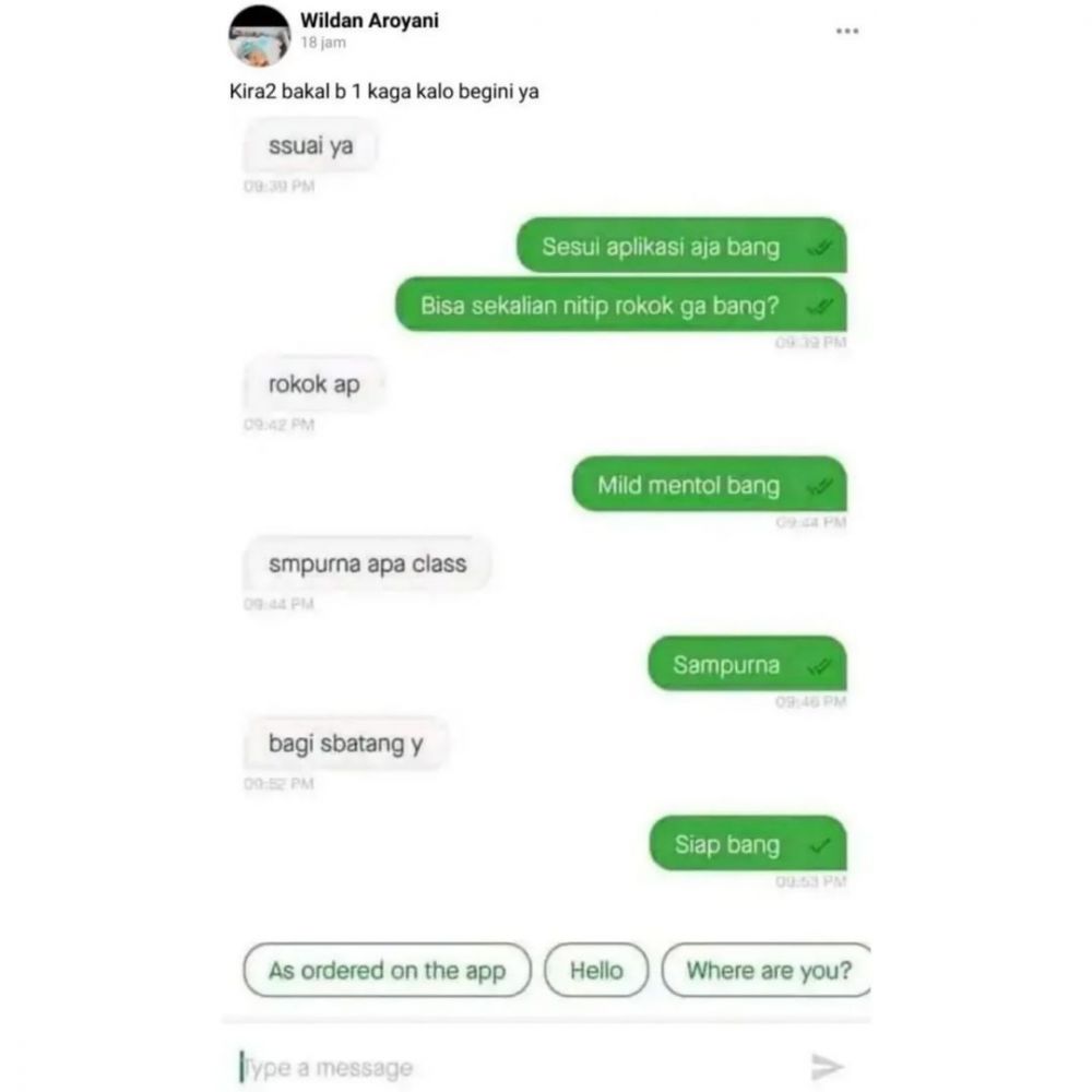 chat lucu driver ojek online merangkap profesi lain © berbagai sumber chat lucu driver ojek online merangkap profesi lain © berbagai sumber