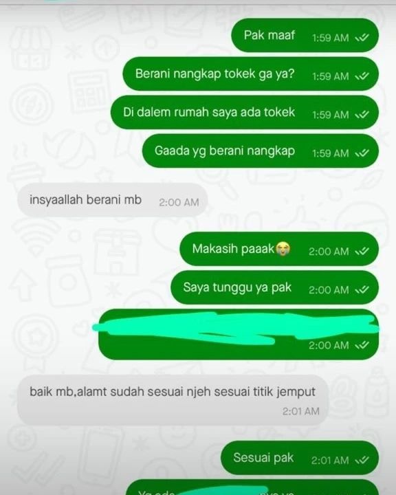 chat lucu driver ojek online merangkap profesi lain © berbagai sumber chat lucu driver ojek online merangkap profesi lain © berbagai sumber