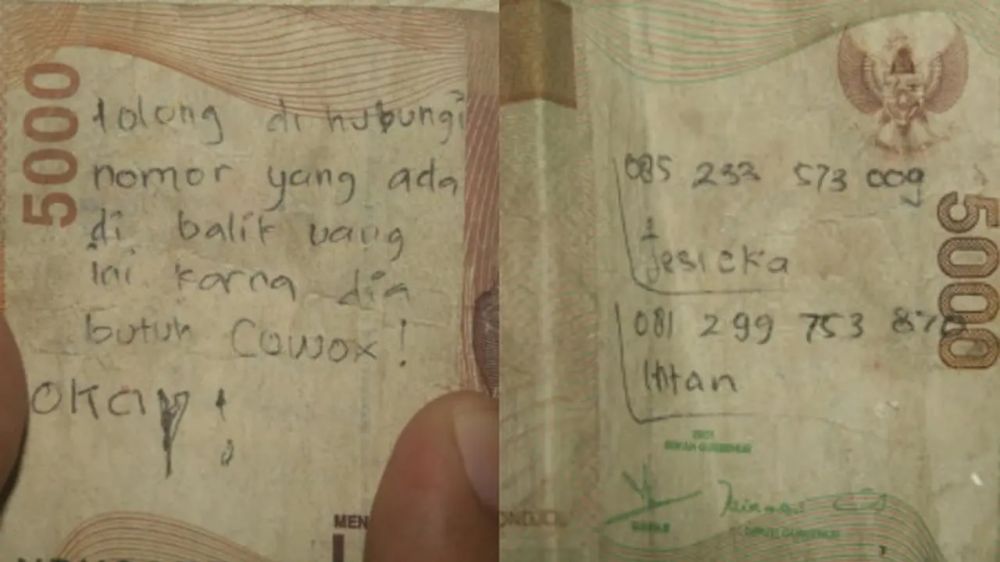coretan lucu di uang kertas © berbagai sumber