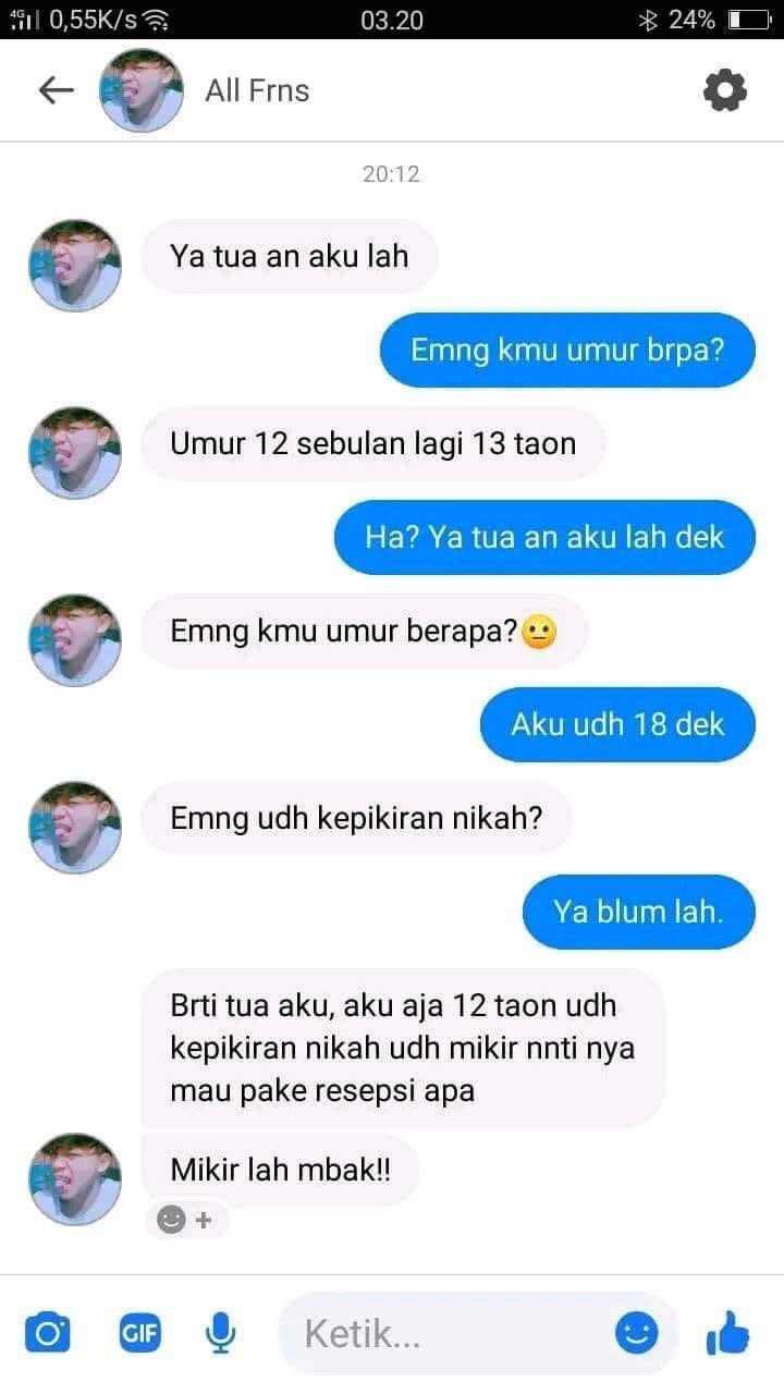 potret chat bocil dan orang dewasa bikin emosi © berbagai sumber potret chat bocil dan orang dewasa bikin emosi © berbagai sumber